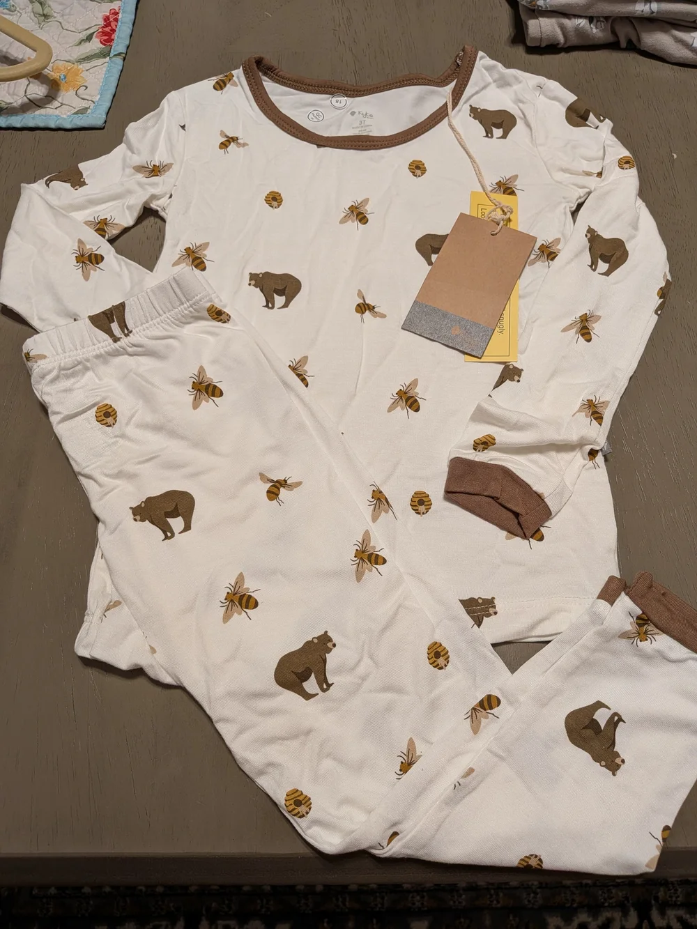 Kyte Baby 3T NWT Honey Bear Pajamas